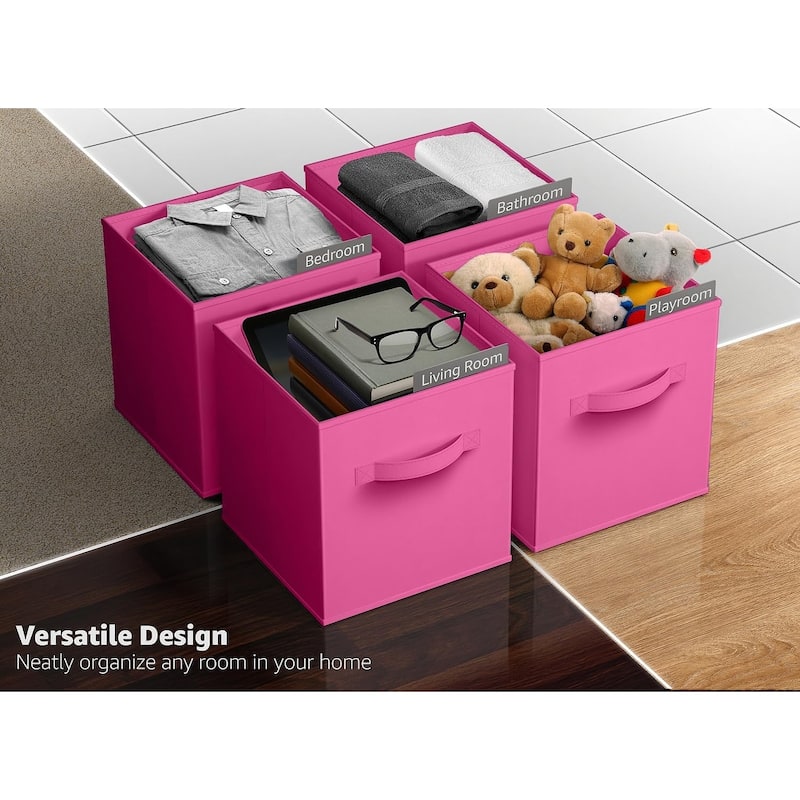 Sorbus 11" Foldable Storage Cube Basket Lightweight Organization Solutions - Single Pack - 11" x 10.5 x 10.5