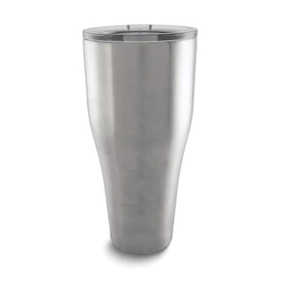 Curata Silver-Tone Jumbo 30 Ounce Copper Vacuum Insulated Tumbler