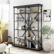 preview thumbnail 3 of 8, Marcin Transitional 58-inch 5-Shelf Metal Bookcase by Furniture of America