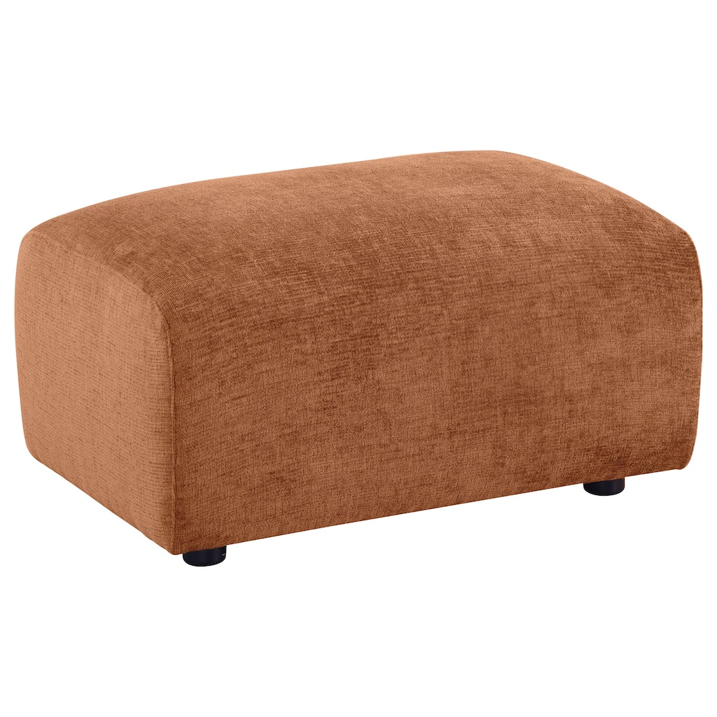Burnett Chenille Upholstered Ottoman