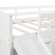 preview thumbnail 37 of 58, Maximized Storage Space Low Loft Bed with Drawers, Shelves and Slide, Twin Size