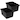 Storex Medium Classroom Storage Bin, Black, Pack of 2