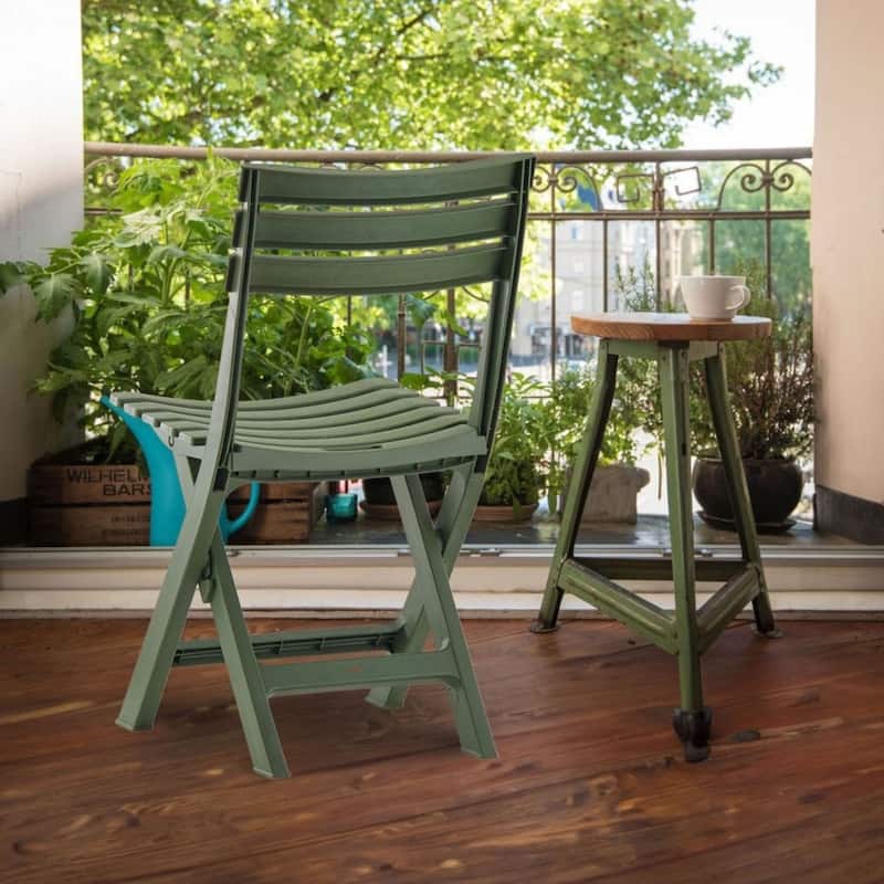 Aria Home Terrasse Outdoor Folding Chairs UV Resistant Set of 4