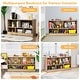 preview thumbnail 20 of 39, Costway Kids 2-Shelf Bookcase 5-Cube Wood Toy Storage Cabinet