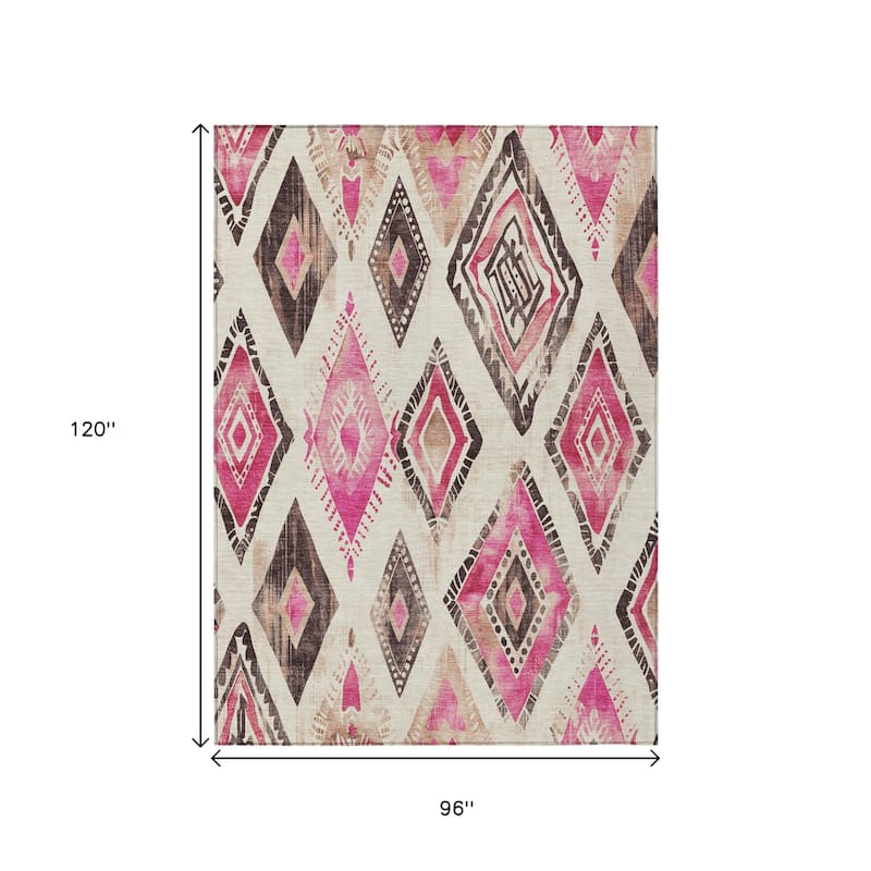 HomeRoots Aztec Transitional Rectangle Outdoor Rug