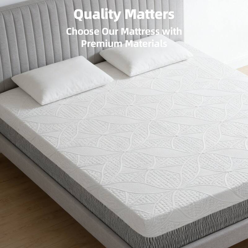 14-Inch Queen Mattress Plush Thick Design & Breathable, Sterilizing Feature High Rebound Support, Eco-Friendly Material