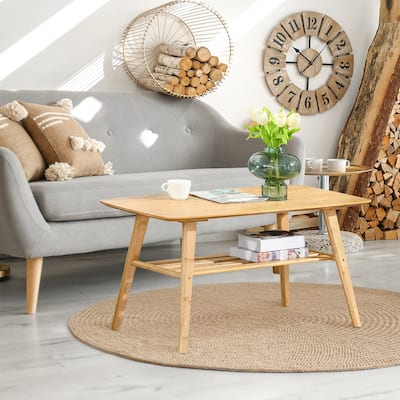 2 Tier Bamboo Coffee Table