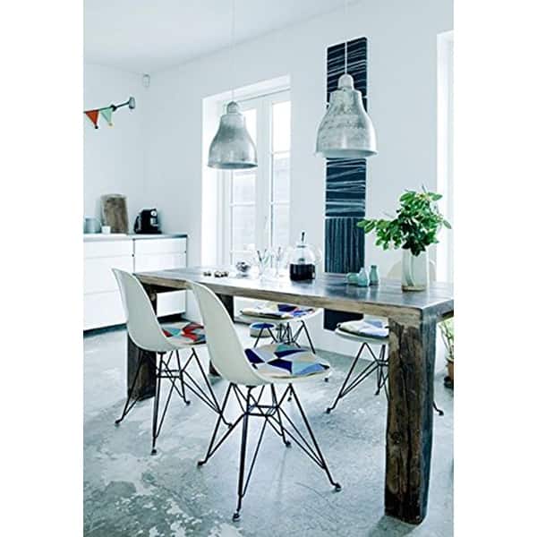 Shop 2xhome Modern Color Pyramid Seat Height Dsw Molded Armless