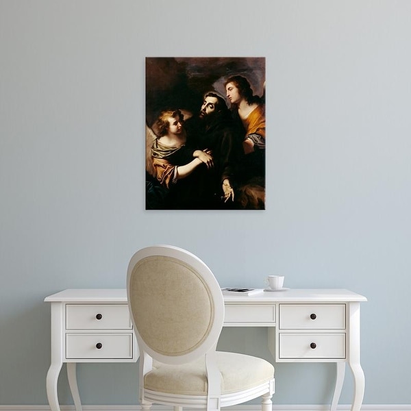 Easy Art Prints Pietro Novelli's 'Saubt Francis of Assisi in Ecstasy' Premium Canvas Art