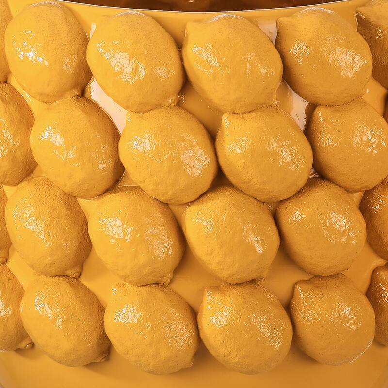 12.5" Resin Lemon Planter