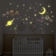 preview thumbnail 2 of 3, Walplus Glow in Dark Moon Stars Owl Tree Wall Sticker Nursery Decor