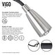 preview thumbnail 20 of 90, VIGO Brant Pull-Down Kitchen Faucet