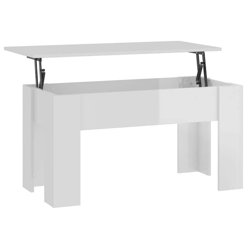 vidaXL Coffee Table Lift Top End Table Accent Side Sofa Table Engineered Wood - 39.8" x 19.3" x 20.5"