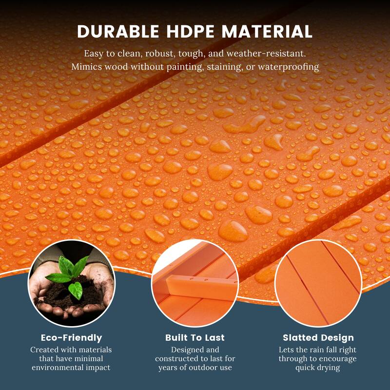 Laguna Hdpe All Weather Outdoor Patio Two Shelf Table