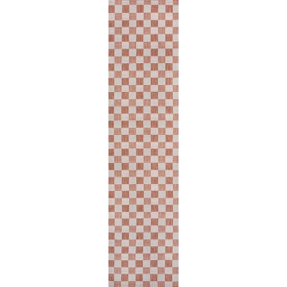 JONATHAN Y Maribel Traditional Cottage Checkerboard Green/Cream Indoor/Outdoor Area Rug