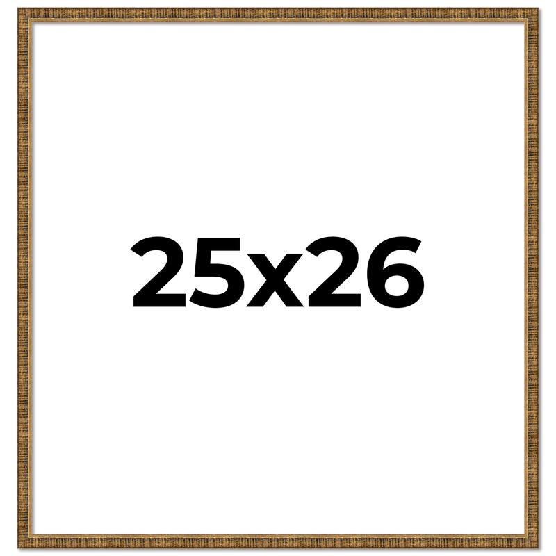 25x26 Frame Gold Solid Wood Picture Frame - Complete Modern Photo