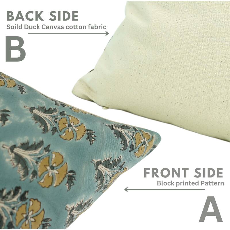 Cotton Bohemian Block print pillow Cover Mormukut