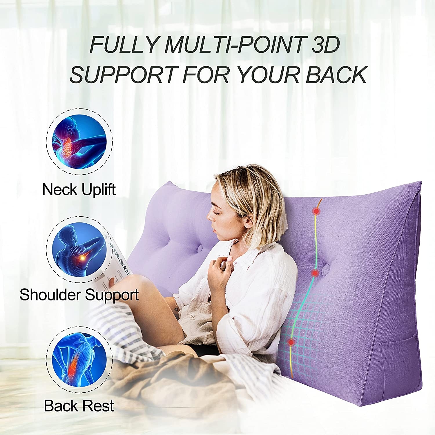Bed rest best sale wedge pillow