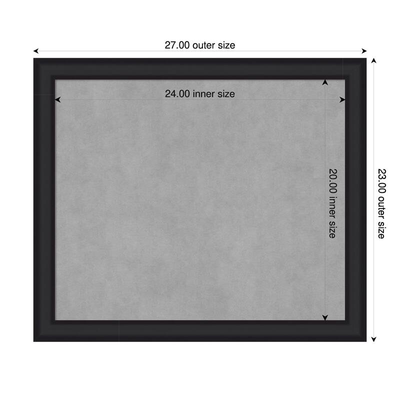 Amanti Art Oliver Black Narrow Framed - 27 x 23 in - Oliver Black Narrow