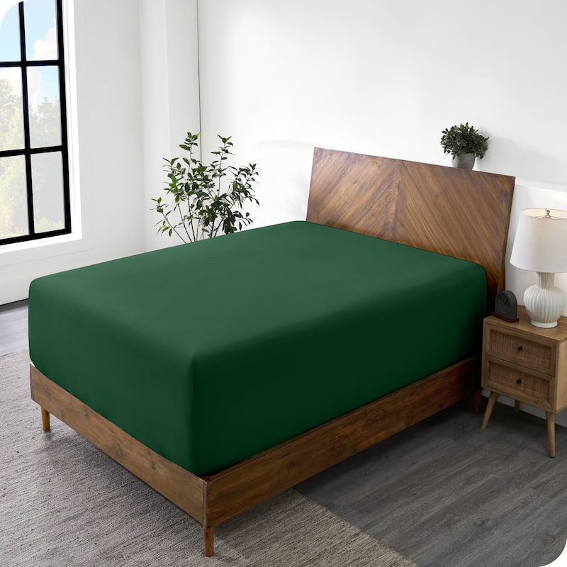Bare Home Ultra-Soft Microfiber 22 Inch Extra Deep Pocket Fitted Sheet