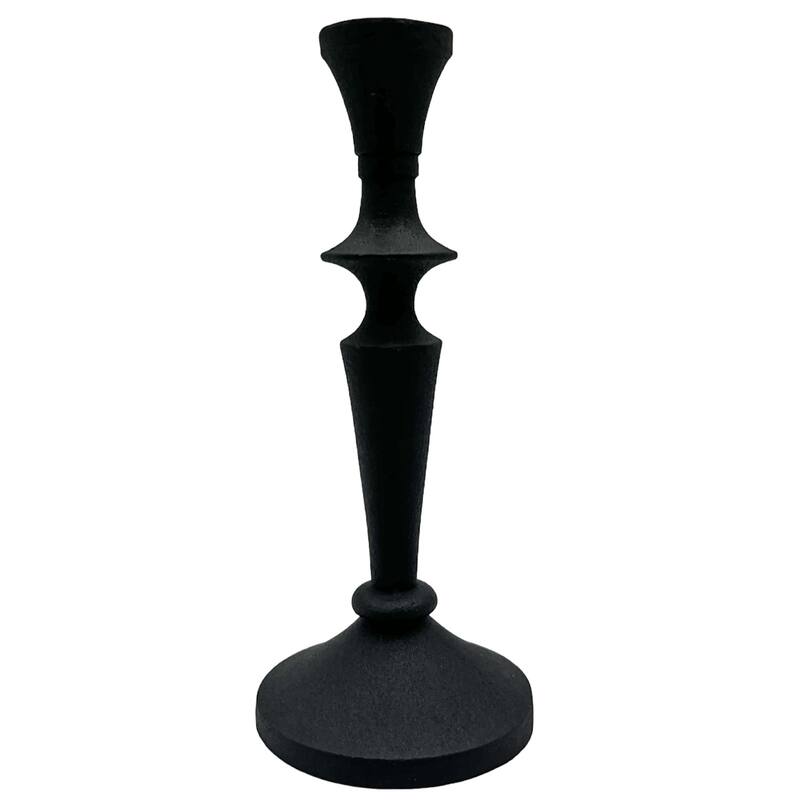8 Inch Decorative Handmade Aluminum Artistic Candle holder Set of 2 - 3.5 x 3.5 x 8 in