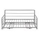 preview thumbnail 20 of 22, Industrial Style Twin Size Daybed with Adjustable Pop Up Trundle and Heavy-Duty Steel Metal Bedframe