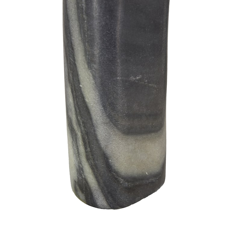 Marble Abstract Arched Sculpture with Varying Sizes - Set of 3 White or Black - Roche River Decor