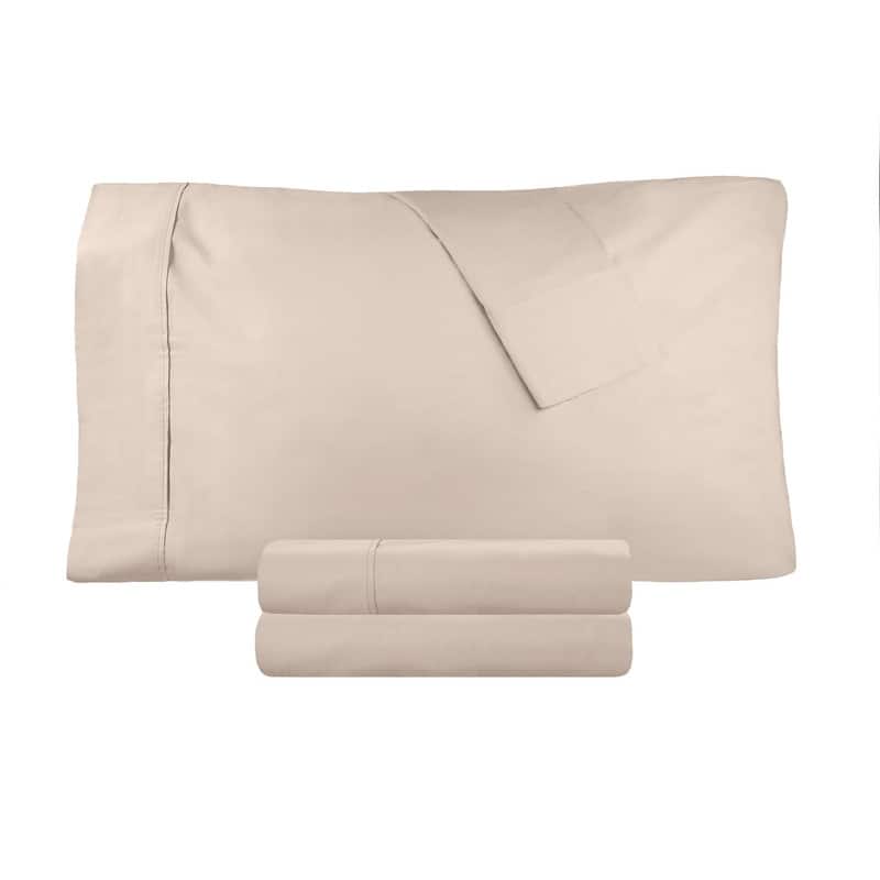 Superior 300 Thread Count Percale Cotton Deep Pocket Bed Sheet Set