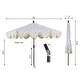 preview thumbnail 122 of 157, 9ft Tassel Patio Umbrella Auto-Tilt, Crank , by JONATHAN Y
