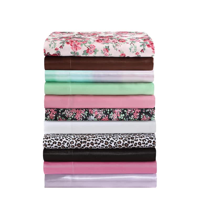 Betsey Johnson Satin Sheet and Pillowcase Sets