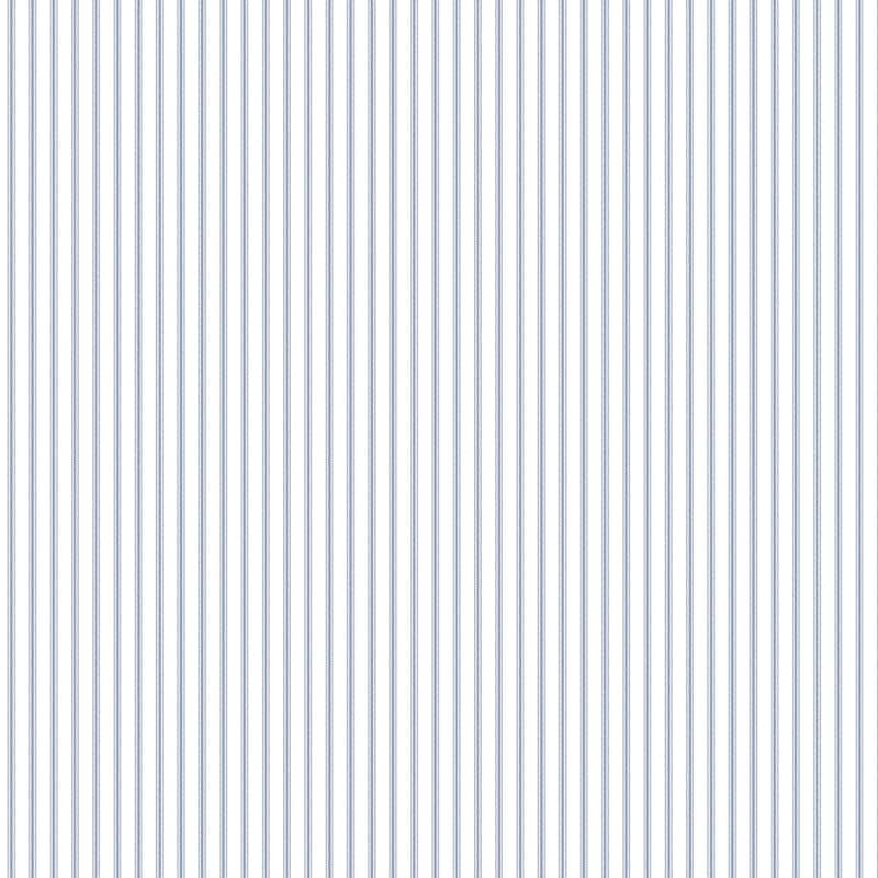 Pessac Tailored Stripe Positive 20.5 In X 33 Ft Washable Wallpaper - Dark Blue