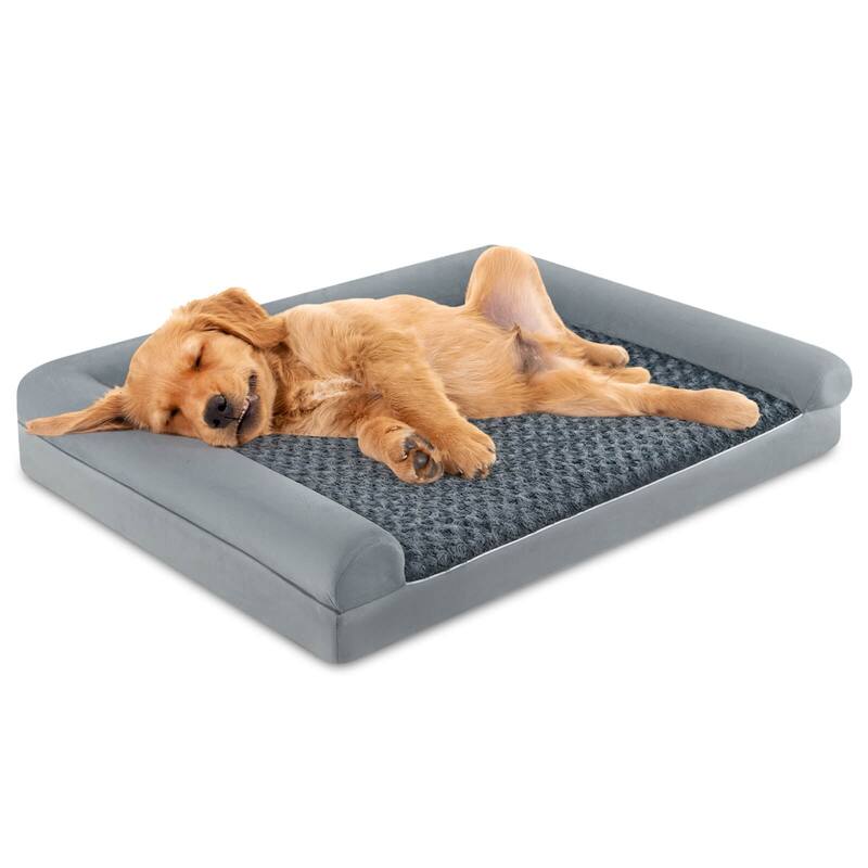 Costway L/XL/XXL Sized Large Pet Bed with Orthopedic Egg Crate Foam