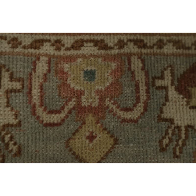 Hand Knotted Oriental 100% Wool Carpet Traditional Floral Navy Blue & Blues Ziegler Area Rug - 3' 2'' X 2' 0''