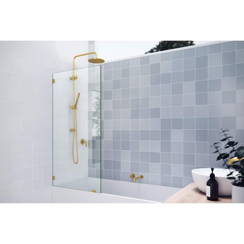 Glass Warehouse GW-BF-30 Vela 58-1/4" High x 30" Wide Shower Screen