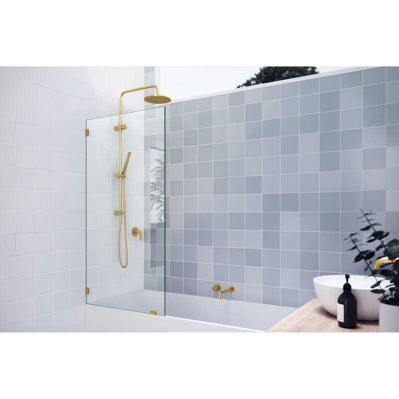 Glass Warehouse GW-BF-32 Vela 58-1/4" High x 32" Wide Shower Screen