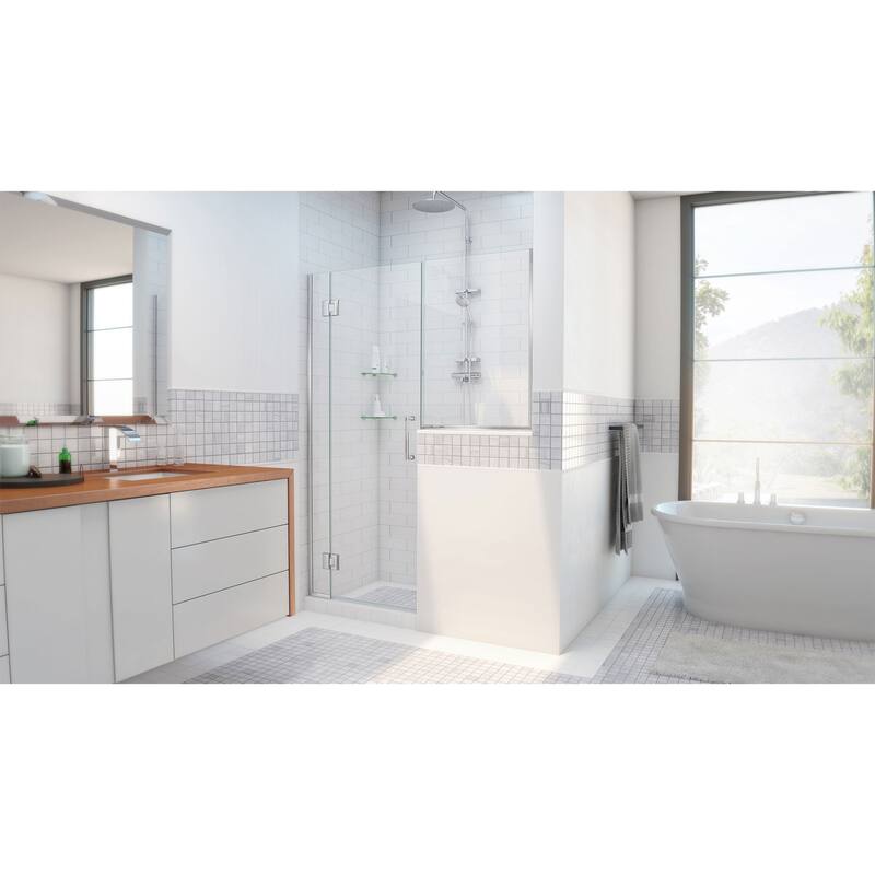 DreamLine Unidoor-X 70-70 1/2 in. W x 72 in. H Frameless Hinged Shower Door - 70" - 70.5" W