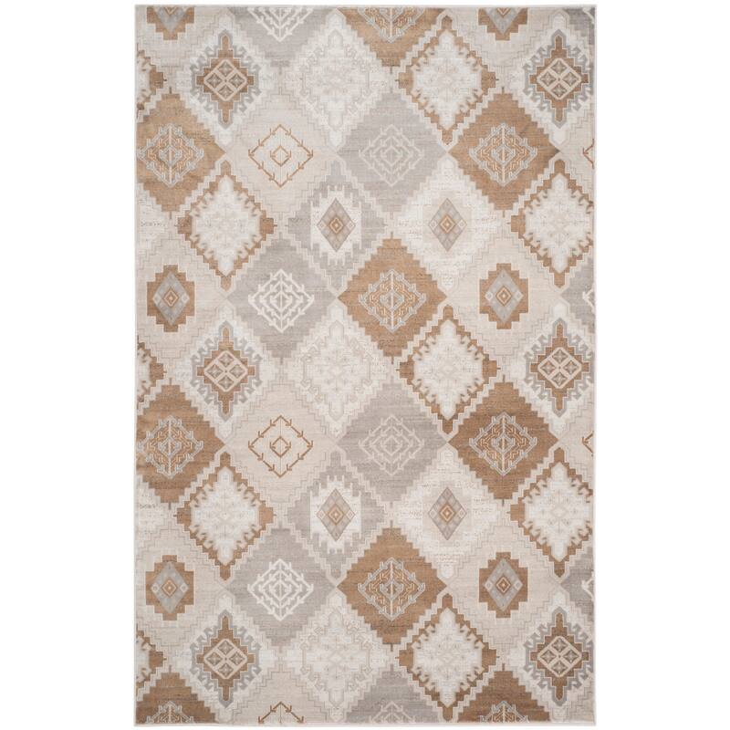 SAFAVIEH Vintage Distressed Boho Zella Oriental Rug - 5'1" x 7'7" - Cream/Camel