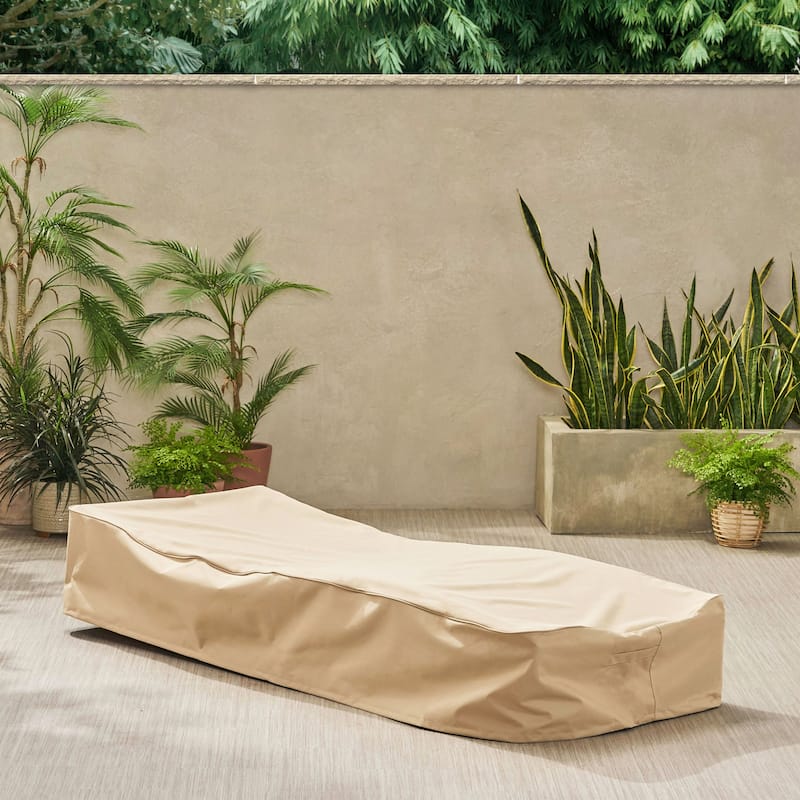 Salem Outdoor Grey Wicker Chaise Lounge Chair by Christopher Knight Home - Multibrown + Beige
