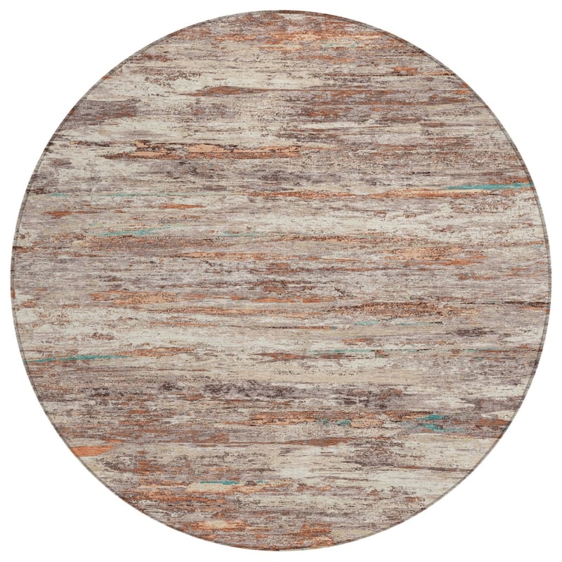 HomeRoots Abstract Transitional Rectangle Outdoor Rug