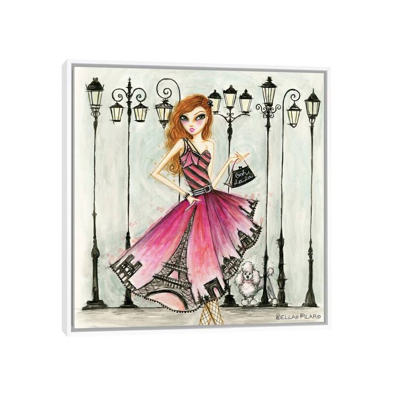 iCanvas "Paris" by Bella Pilar Framed Canvas Print - 26x26 - White