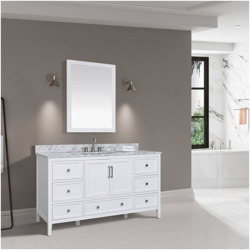Avanity EVERETTE-VS61-WT-C Everette 60" Free Standing Single Basin