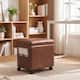 Option Brownish-Yellow-Faux-Leather-with-Casters