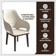 preview thumbnail 50 of 63, Vivara Set of 2 Leather Dining Chair with Padded Seat - Mid-Century Arm Chair for Home Office Bar & Kitchen