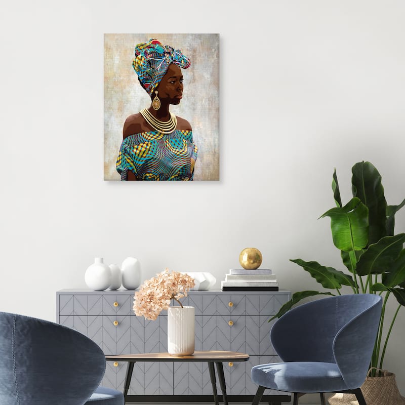 Chic Portrait Asha by Mark Chandon Canvas Art Print by Mark Chandon Canvas Art Print