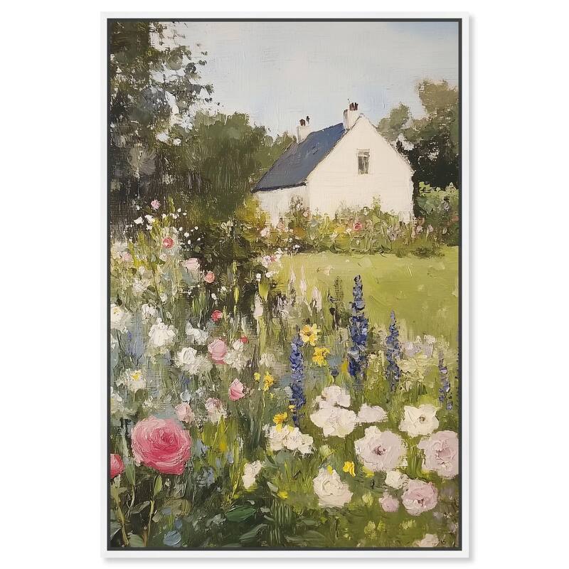 Floral Farmhouse II Canvas by Art Remedy - White - 20" x 30"