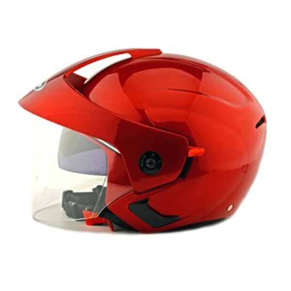 Motorcycle Motor Bike Scooter Safety Helmet 205 - red