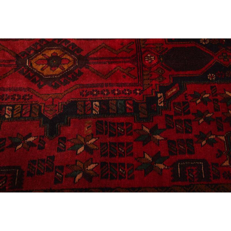 ECARPETGALLERY Hand-knotted Teimani Red Wool Rug - 3'10 x 6'3