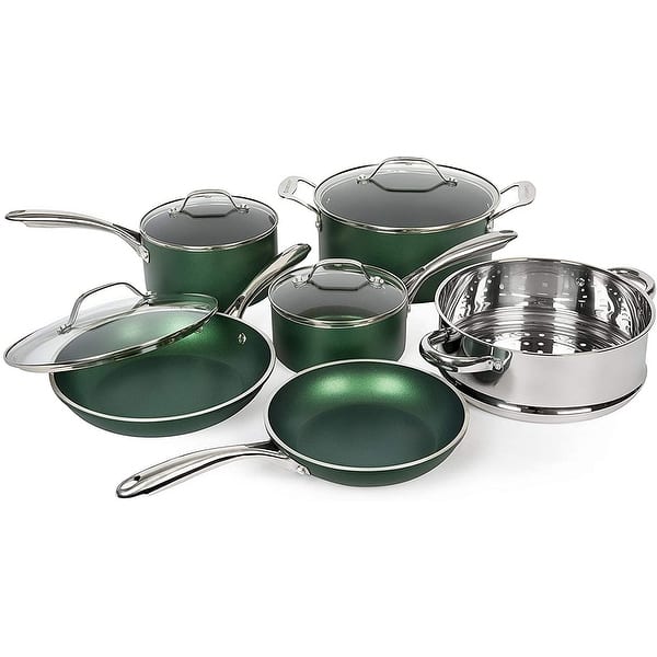 Granitestone Emerald 10 Piece Nonstick Cookware Set - Bed Bath & Beyond ...