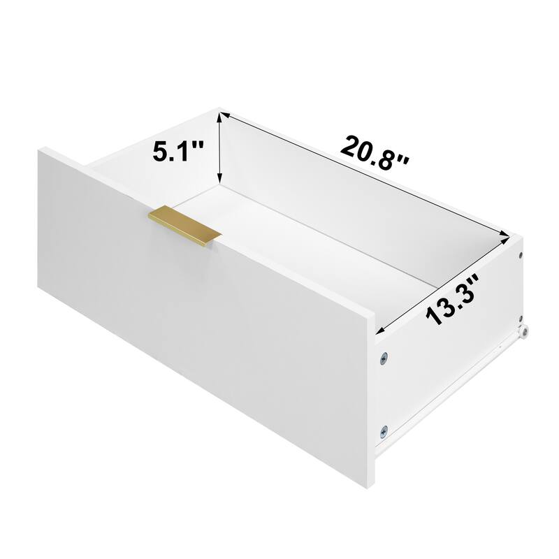 8-Drawer Dresser for Bedroom, Modern Wood Drawer Chest for Closet, Living Room & Hallway Organization