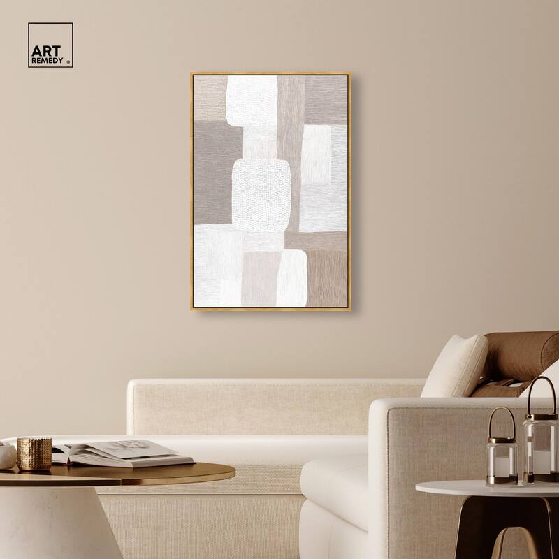 Stucco Squares II Canvas by Art Remedy